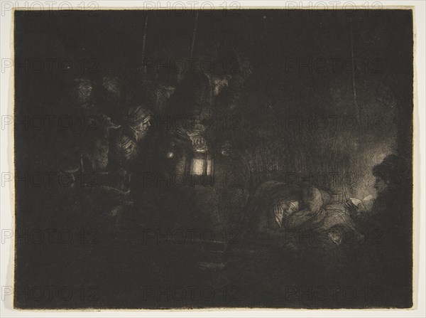 Adoration of the Shepherds: A Night Piece, ca. 1657. Creator: Rembrandt Harmensz van Rijn.