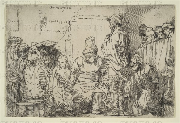 Christ Seated Disputing with the Doctors, 1654. Creator: Rembrandt Harmensz van Rijn.
