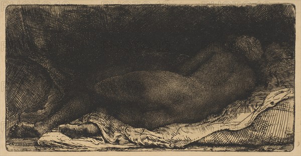 Reclining Female Nude, 1658. Creator: Rembrandt Harmensz van Rijn.