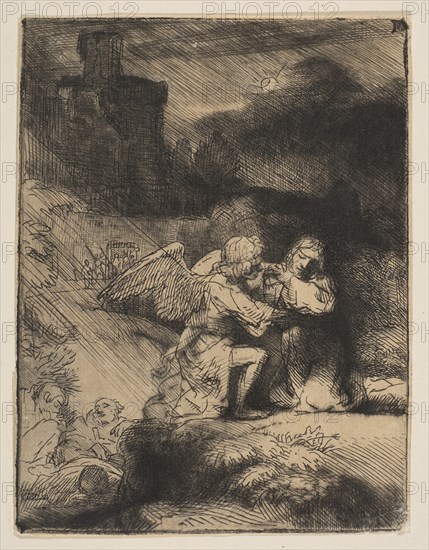 The Agony in the Garden, ca. 1652. Creator: Rembrandt Harmensz van Rijn.