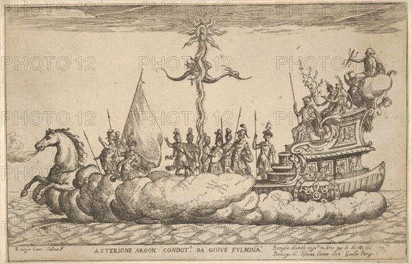 Asterion, from the series 'Vessels of the Argonauts' for the wedding celebration of Cosimo..., 1608. Creator: Remigio Cantagallina.