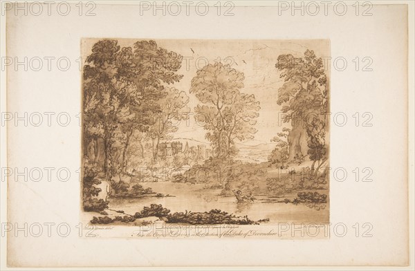 Landscape with Cupid and Psyche, 1776. Creator: Richard Earlom.