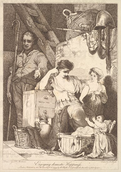 Enjoying Domestic Happiness, November 15, 1779. Creator: Robert Blyth.