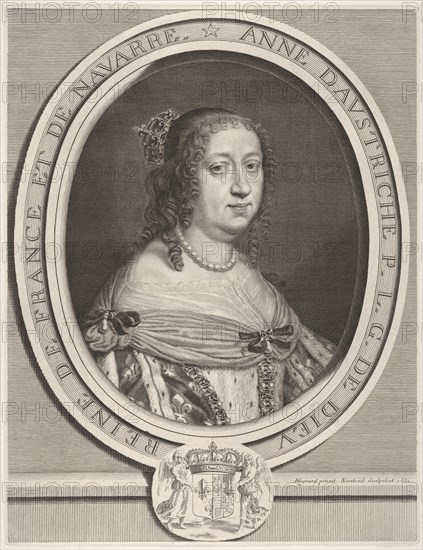 Anne of Austria, 1660. Creator: Robert Nanteuil.