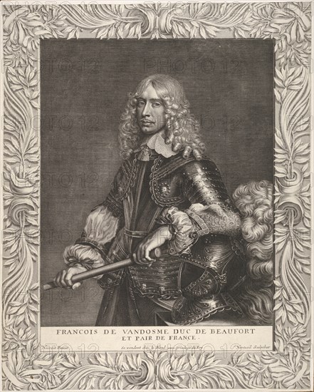 François de Vendôme, duc de Beaufort, ca. 1649. Creator: Robert Nanteuil.