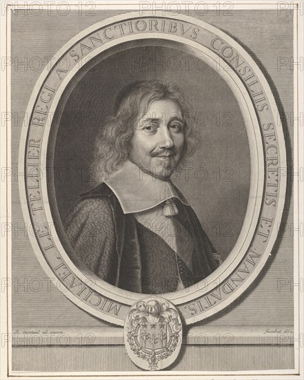 Le Chancelier Michel IV Le Tellier, 1662. Creator: Robert Nanteuil.