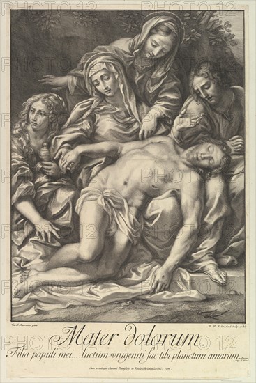 Mater Dolorum, 1701. Creator: Robert van Audenaerde.