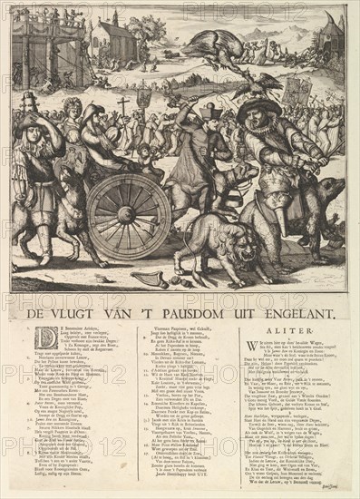 De Vlugt van 't Pausdom.n.d. Creator: Romeyn de Hooghe.