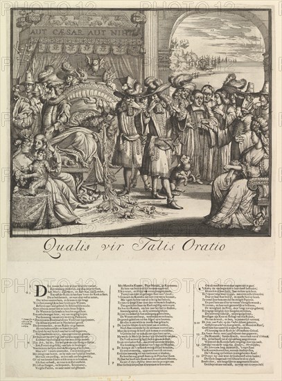 Qualis vir Talis Oratio.n.d. Creator: Romeyn de Hooghe.