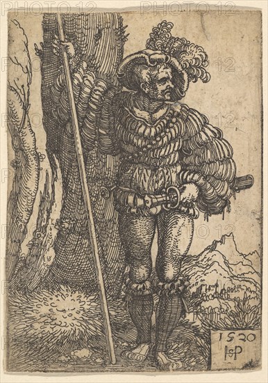 A Lansquenet, 1520. Creator: Sebald Beham.