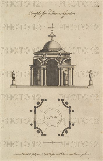 Temple for a Flower Garden, 1778. Creator: Sir John Soane.