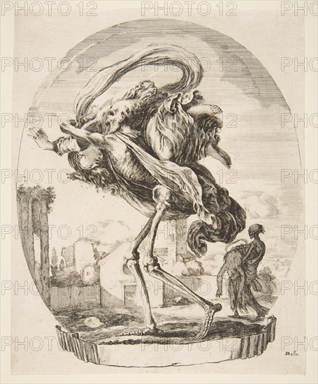Death carrying off a woman, from 'The five deaths'