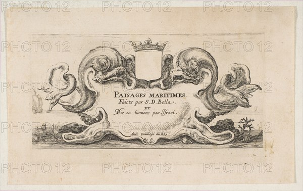 Title Page: Paisages maritimes, ca. 1644. Creator: Stefano della Bella.