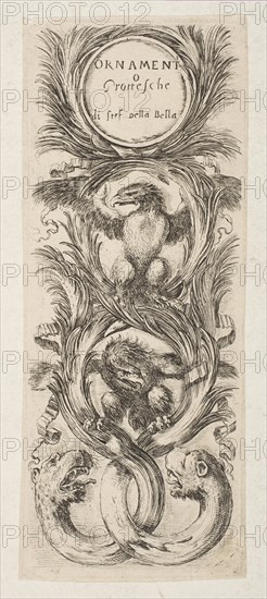 Frontispiece: Ornamenti o Grottesche, ca. 1653. Creator: Stefano della Bella.