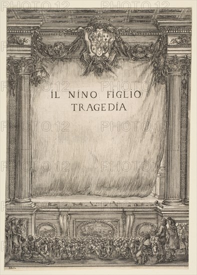 Frontispiece for Il Nino Figlio, 1655. Creator: Stefano della Bella.