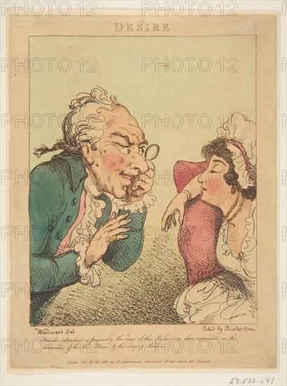 Desire, February 21, 1800. Creator: Thomas Rowlandson.