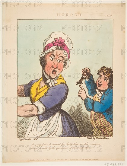 Horror, January 21, 1800. Creator: Thomas Rowlandson.