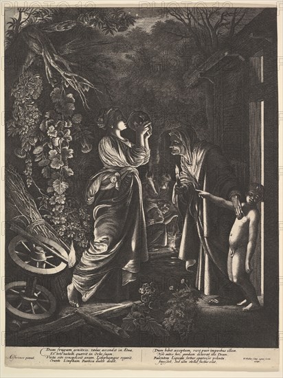 The Mocking of Ceres, 1646. Creator: Wenceslaus Hollar.