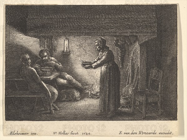 The satyr and the peasant, 1644. Creator: F van den Wyngarde.