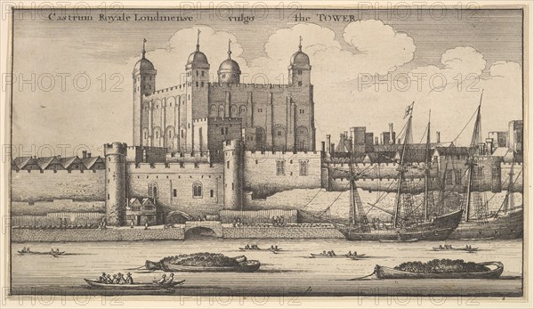 Tower of London, 1625-77. Creator: Wenceslaus Hollar.