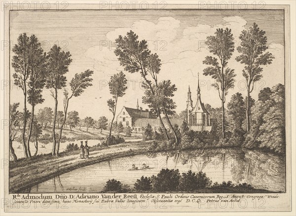 Rothendael Abbey, 1648. Creator: Wenceslaus Hollar.