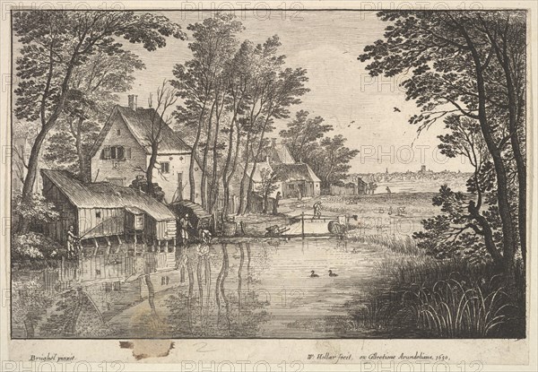 The Angler, 1650. Creator: Wenceslaus Hollar.