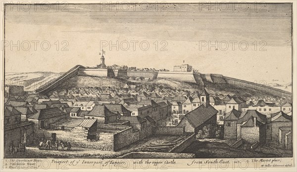 Prospect of the inner part of Tangier, ca. 1670. Creator: Wenceslaus Hollar.