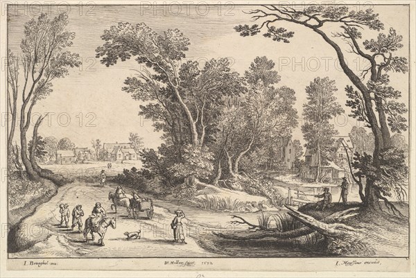 Going to Market, 1652. Creator: Wenceslaus Hollar.