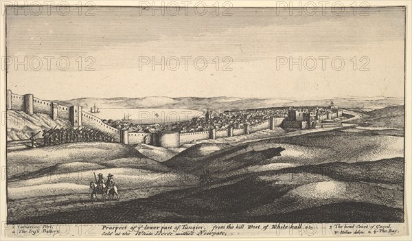 Prospect of the Lower Part of Tangier, ca. 1670. Creator: Wenceslaus Hollar.