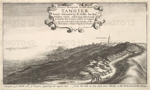 Prospect of ye North side of Tangier regarding the mayne Sea from the hill as you come ..., by 1673. Creator: Wenceslaus Hollar.
