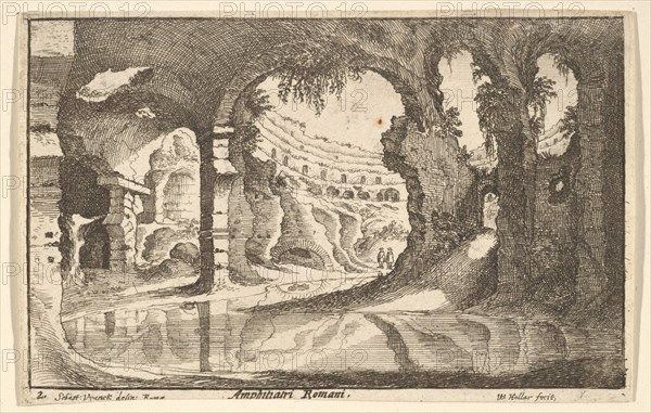Amphitiatri Romani, ca. 1650. Creator: Wenceslaus Hollar.