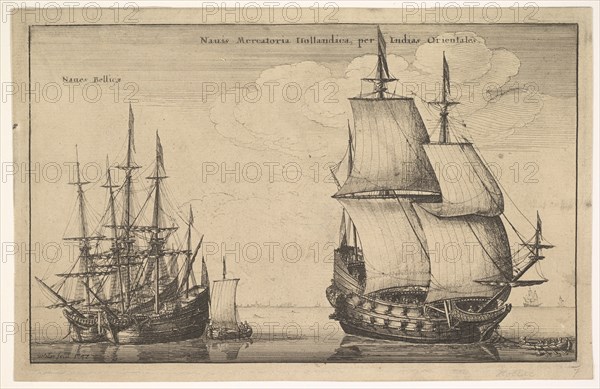 Naues Mercatoriæ Hollandicæ per Indias Occidentales (Dutch East Indiaman), 1647. Creator: Wenceslaus Hollar.