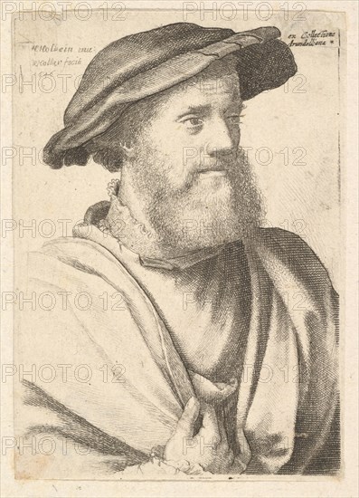 A bearded man after Hans Holbein