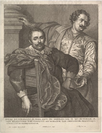 Lucas and Cornelius van Wael, 1646. Creator: Wenceslaus Hollar.