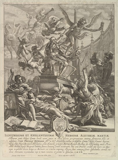 Allegory on the Death of the Earl of Arundel, ca. 1646. Creator: Wenceslaus Hollar.