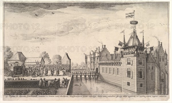 Visit to A. Roelants, 1650. Creator: Wenceslaus Hollar.