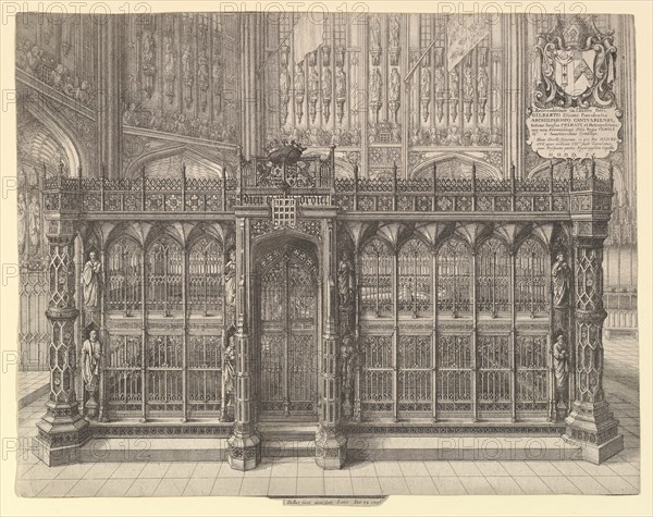 Tomb of Henry VII, 1665. Creator: Wenceslaus Hollar.