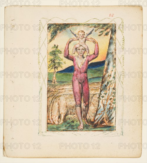 Songs of Experience: Frontispiece, ca. 1825. Creator: William Blake.