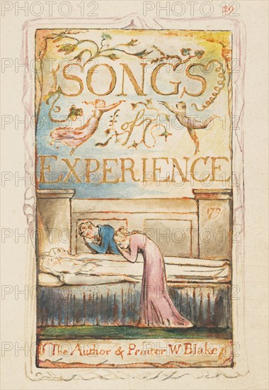 Songs of Experience: Title page, ca. 1825. Creator: William Blake.