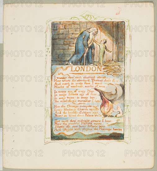 Songs of Innocence and of Experience: London, ca. 1825. Creator: William Blake.