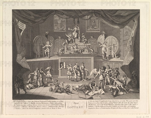 The Lottery, [after 1724]. Creator: Unknown.