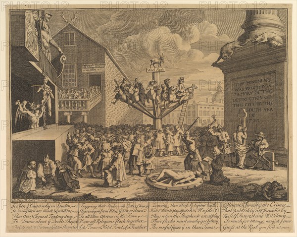 The South Sea Scheme, 1722. Creator: William Hogarth.