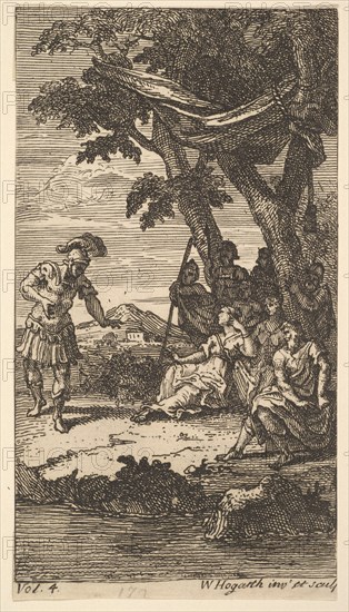 Cassandra, Frontispiece, Vol. 4, 1725. Creator: William Hogarth.