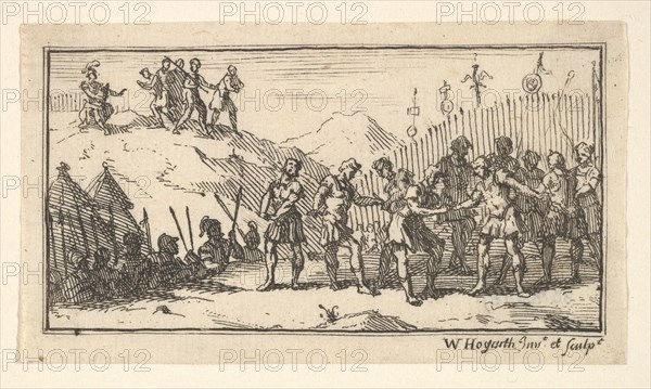 Decimation (John Beaver, Roman Military Punishments, 1725), after 1725. Creator: William Hogarth.