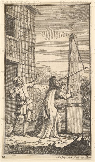 Sidrophel Examining the Kite Through His Telescope