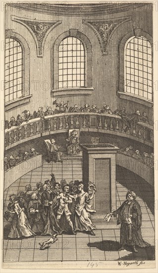 Frontispiece to Nicholas Amhurst's "Terrae-Filius", June 1726. Creator: William Hogarth.