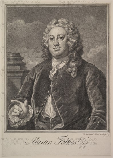 Martin Folkes, 1742. Creator: William Hogarth.