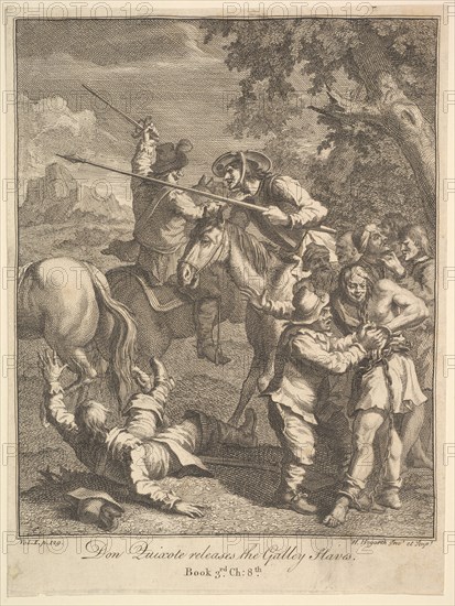 Don Quixote Releases the Galley Slaves