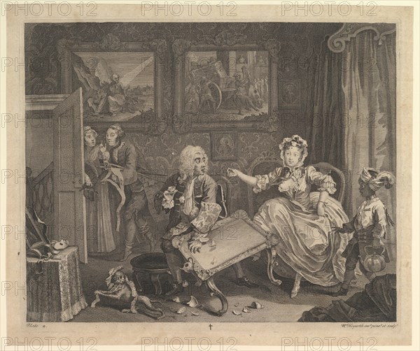 A Harlot's Progress, Plate 2, April 1732. Creator: William Hogarth.