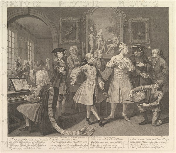 A Rake's Progress, Plate 2, June 25, 1735. Creator: William Hogarth.